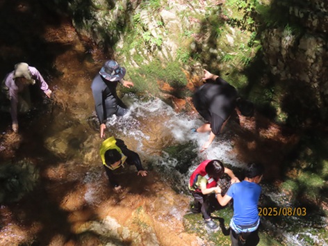 川遊びしてるところ